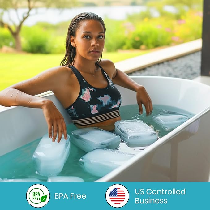 Extra Large Ice Block Mold β 13 lbs Silicone Ice Brick Maker for Ice Bath & Cold Plunge β Giant Cube for Recovery, Muscle Relief & Coolers, Dishwasher Safe (Single Mold)