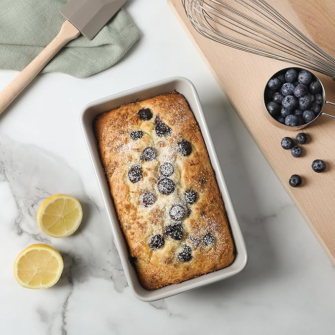 Martha Stewart Gallen 9 Inch Nonstick Carbon Steel Loaf Pan - Cool Grey