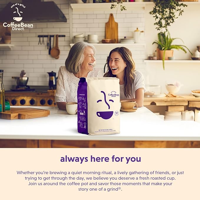 Coffee Bean Direct Decaf Penny Pincher's® Dark Roast Blend, Ground Coffee, Dark Roast, 5 Pound Bag (Pack of 1)