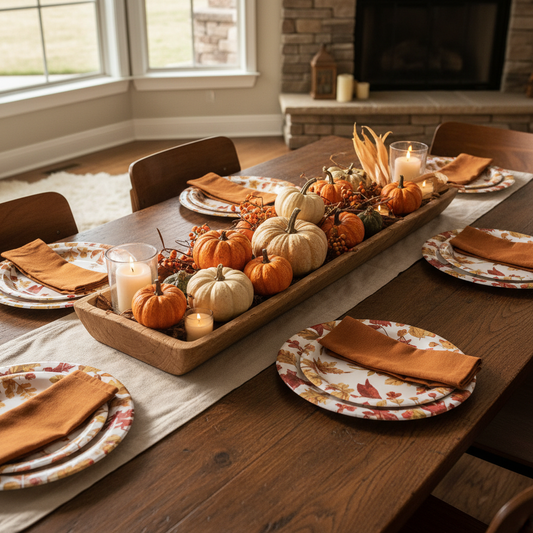 From Chaotic Cleanup to Effortless Hosting: A Step-by-Step Thanksgiving Disposable Dinnerware Party Table Setting Guide for Home Entertainers