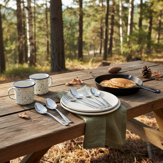 Beyond "Just Forks and Spoons": What Really Matters When Choosing a Stainless Steel Flatware Set for Camping Dining