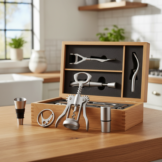 Small Space, Big Impact: How to Use a Wine Opener Gift Set in a Compact Kitchen Bar Cart