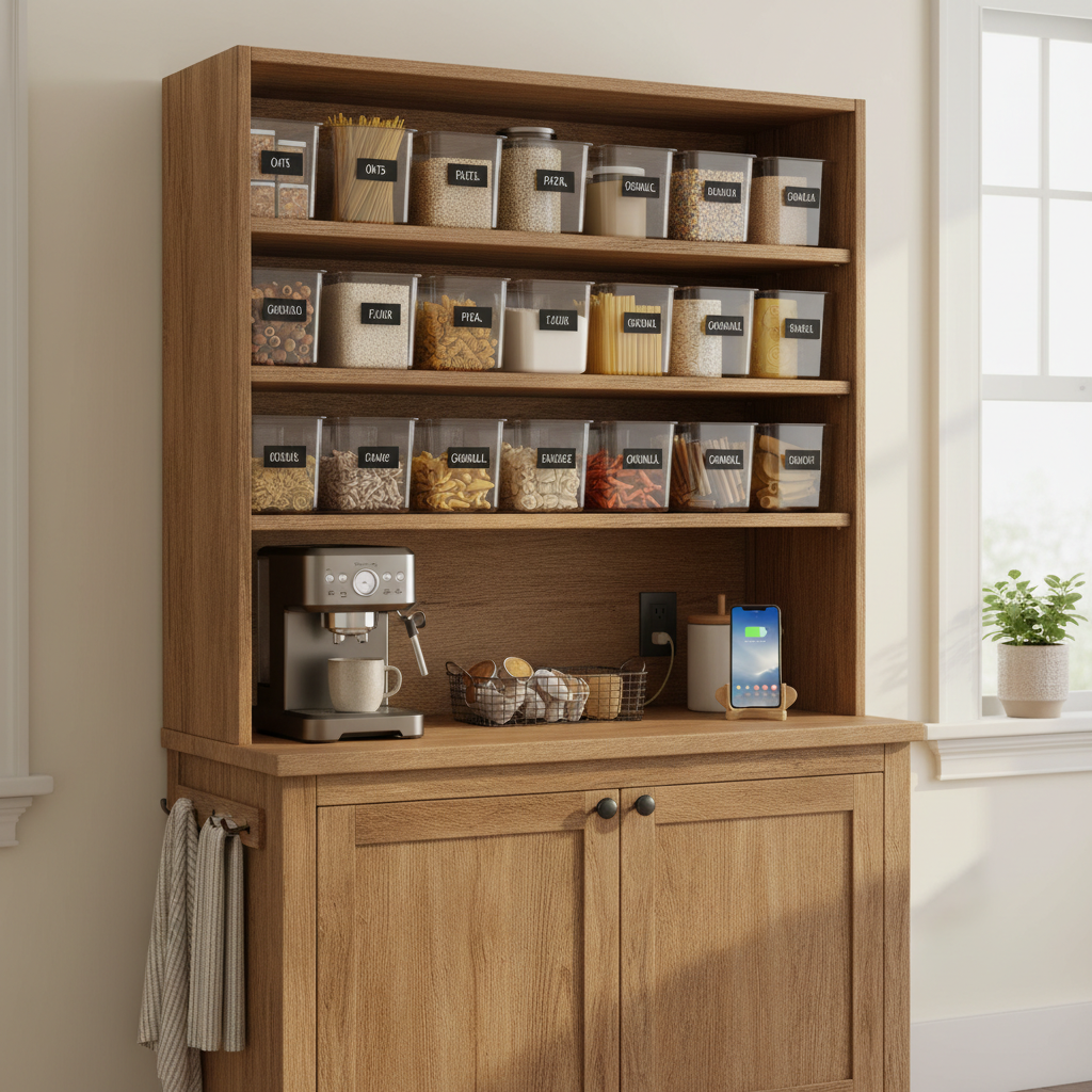Choosing a Farmhouse Pantry Cabinet with Charging Station in a Busy Kitchen: A Room-by-Room Guide to Smarter Storage