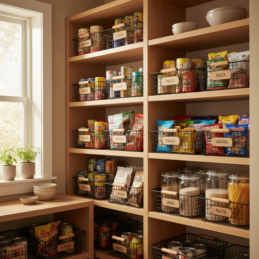 Wire Storage Basket Kitchen Pantry Organization Sizing Decoded: How to Pick the Right Basket for Crowded Shelves, Deep Cabinets, and Small Pantries