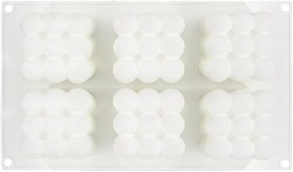 DIY 3D Candle Mold Handmade Aromatherapy Soy Wax Candle Silicone Mold Plaster Candles Mould UV Epoxy Resin Soap Molds (6 Cavity)