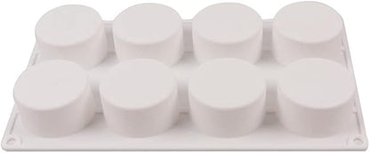 Silicone 11/8/6 Cavity Cylinder Shape Cake Mold For Baking Dessert Ice-Creams Mousse Mould Fondant Decorating Tools (8 Cavity)