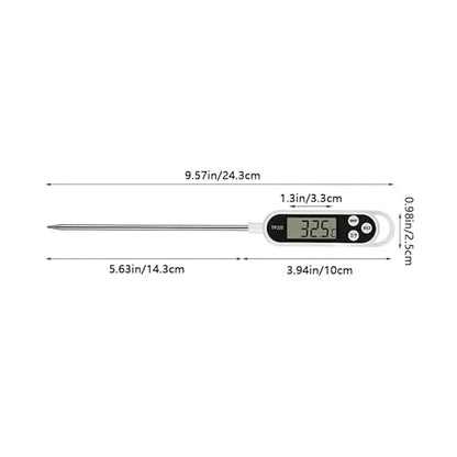 1pc Candy Thermometer Digital Instant Read for Meat Kitchen Cooking Food Oil Deep Fry BBQ Grill Smoker (1, 9.4in)