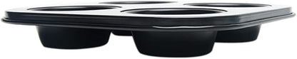 Pilarmuture 4 Hole Muffin Pan Muffin Trays, Bakeware Tins & Trays Non-stick Cupcake Baking Pan Mini Muffin Cups Pudding Bakeware Cake Mold for Oven Baking Roasting