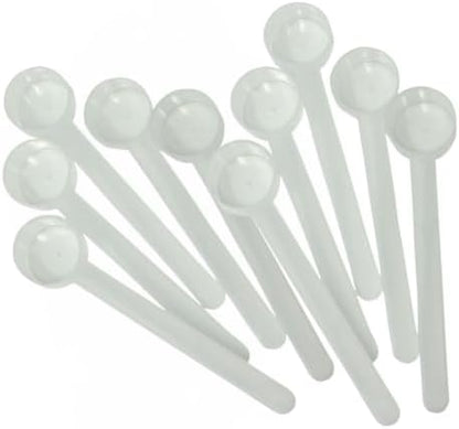 4 mL (3/4 Teaspoon) Long Handle Scoop for Measuring Coffee, Pet Food, Grains, Protein, Spices and Other Dry Goods (Pack of 10)