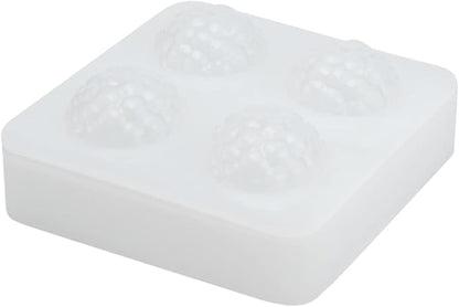 Pastry Tek 4 Cavities Fruit Silicone Molds, 10 Oven-Ready Berry Molds - Flexible, Freezable, White Silicone Lychee Berry Molds, Easy Release, For Baking