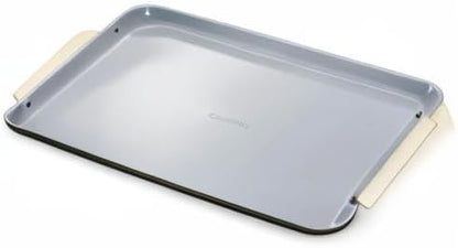 Caraway Non-Stick Ceramic Baking Sheet - Naturally Slick Ceramic Coating - Non-Toxic, PTFE & PFOA Free - Perfect for Baking, Roasting, and More - Large (18" x 13") - Black