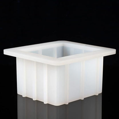 500ML Square Silicone Soap Mold, Resin, Pastry, Loaf, and Candle Mold Reusable Flexible DIY Soap Making Molds and Supplies