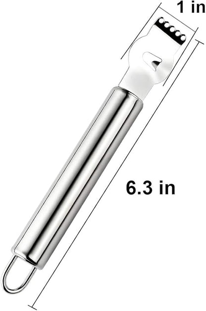 Lemon Zester Grater,Stainless Steel orange peeler tool with Channel Knife，5pack