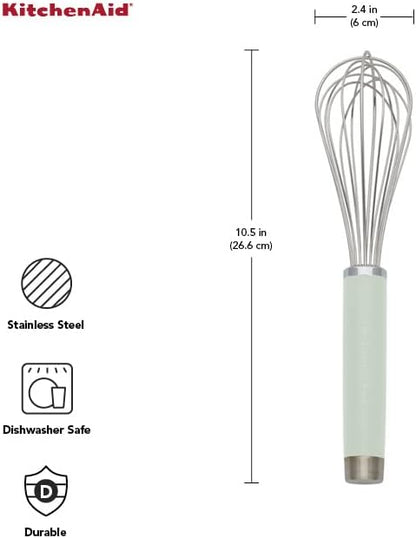 KitchenAid KO060OHPIA Gourmet Utility Whisk, 10.5-Inch, Matte Pistachio
