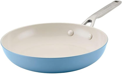 KitchenAid Hard Anodized Ceramic Nonstick Cookware Pots and Pans Set, 9 Piece - Blue Velvet