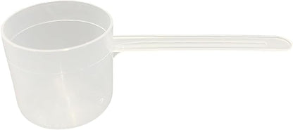 55 mL (55 CC | 1.86 Oz.) Long Handle Scoop for Measuring Coffee, Pet Food, Grains, Protein, Spices and Other Dry Goods (Pack of 5)