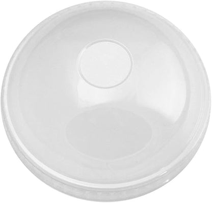 [100 Count] Dome Ice Cream Cup Lids - 4 oz Clear Disposable Lids - Fit Our 4 oz Cups Perfectly - *Cups Sold Separately* Frozen Dessert Supplies