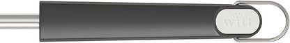 Witt Stainless Steel Pizza Turning Peel - 6.5" Diameter, Long Handle, Nonstick, Lightweight, Perforated Design, Essential for Pizza Oven Owners, Chefs, Cooks, Bakers
