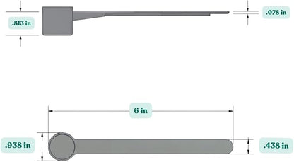 6.5 mL (6.5 CC) Long Handle Scoop for Measuring Coffee, Pet Food, Grains, Protein, Spices and Other Dry Goods (Pack of 100)