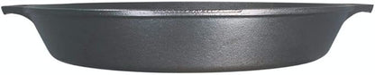 Lodge 17 Inch Pre-Seasoned Cast Iron Skillet - Dual Assist Handles - Use in the Oven, on the Stove, on the Grill, or Over a Campfire - Black