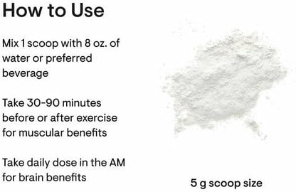 THORNE Creatine - Micronized Creatine Monohydrate Powder - Support for Muscles & Cognitive Function* - for Women & Men - Unflavored - NSF Certified for Sport - 5 g per Serving - 180 Servings