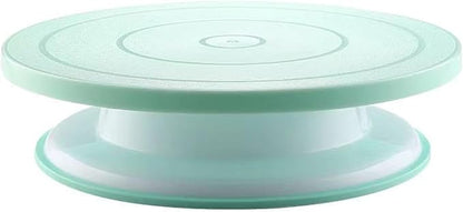 Cake Decorating Turntable,Cake Decorating Supplies With Decorating Comb/Icing Smoother(3pcs),2 Icing Spatula With Sided & Angled … (Green/6pcs)