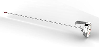 Lightbeam 16" Long Stem Deep Fry Thermometer with Pot Clip, Instant Read 2" Dial Meat BBQ Oil Turkey Thermometer Candy Thermometer for Deep Fry, Turkey, Grill, Candy & Coffee etc