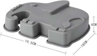 NonStick Frog Cake Pan Elephant Cakes Pans Silicone Baking Mold - 2pc