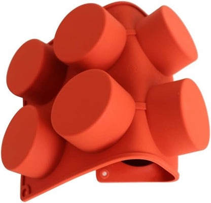 Silicone 11/8/6 Cavity Cylinder Shape Cake Mold For Baking Dessert Ice-Creams Mousse Mould Fondant Decorating Tools (8 Cavity)