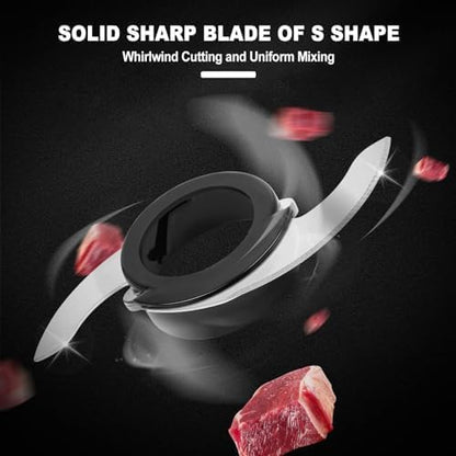 Homtone 16 Cups Food Processor, Large Food Processors with French Fry Cutter, 9 Functions 7 Blades for Shredding, Slicing, Doughing, Emulsfying and Meat Chopping for Home Use, 3 Speeds, 600W, Sliver