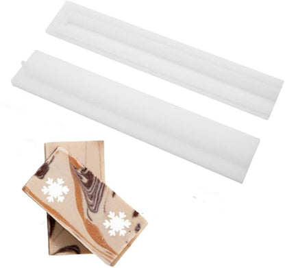 Snowflake Tube Column Silicone Soap Mold Embed Soap Making Supplies Tool Heart Shape Candle Mold Set Soap Mould