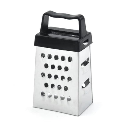 Mini Grater, Stainless Steel Cheese Ginger Vegetable Spices Small Grater for Kitchen (Black)