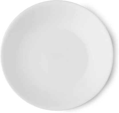 Corelle Vitrelle 6-Piece Bowl Set Triple Layer Glass and Chip Resistant, 20-Oz Lightweight Round Bowls, Winter Frost White