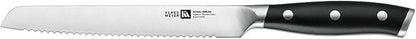 Klaus Meyer Stahl High Carbon Exclusive German Steel 6 inch Utility Serrated Knife (Black)