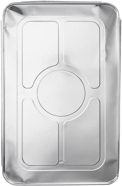 Restaurantware-LIDS ONLY: 25 Foil Pan Lids, Fits Full Size Steam Table Lid, Oven-Ready Tray Lids, Freezable, Silver Aluminum Disposable Turkey Pan Covers, Pans Sold Separately