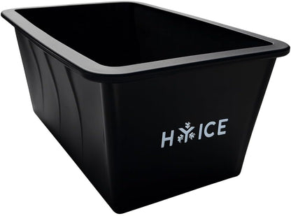 2-Pack 8 lb HYICE Ice Block Mold for Cold Plunge, blocks for cold plunge, Extra Large, ice Bath Accessories, Durable, (Total 16 lb) - Black