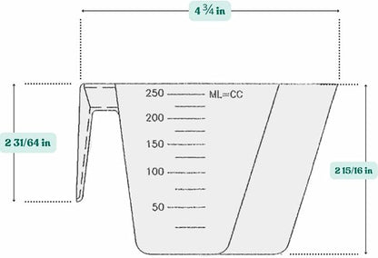 1 Cup (8 Oz. | 250 mL) Scoop for Measuring Coffee, Pet Food, Grains, Protein, Spices and Other Dry Goods (Pack of 5)