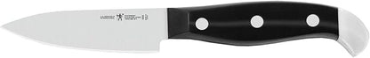 HENCKELS Premium Quality 12-Piece Knife Set with Block and Knife Sharpener, Razor-Sharp, German Engineered Knife Informed by over 100 Years of Masterful Knife Making, Brown Block