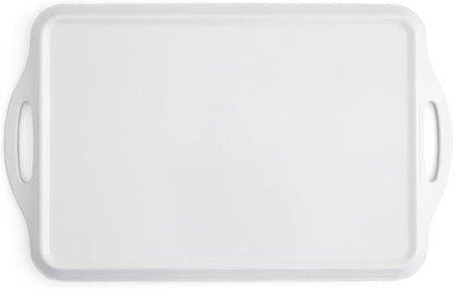 Pimpernel Morris & Co Privat Melamine Tray with Handles - Pastel Floral Serving Tray for Entertaining, Garden Dining, Afternoon Tea Display - Lightweight & Durable 19 x 12 Inch Serveware