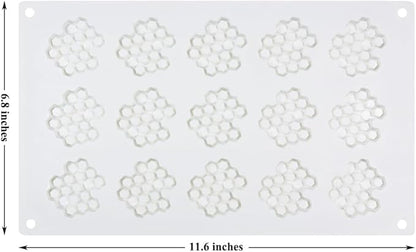 Embossing Lace Fondant Mold, Honeycomb Bee Silicone Moldsand Bee Lace Fondant Molds for Cupcake Cake Decorating Sugar Chocolate Candy Baking Mold
