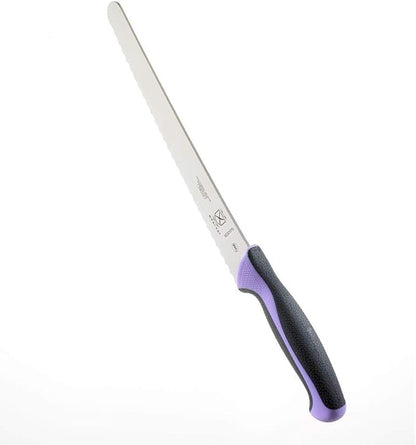 Mercer Culinary Millennia Color Handle Cutlery 10" Bread Knife (Wavy Edge Wide) Purple