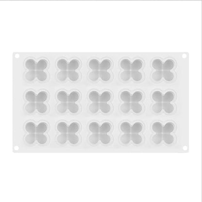 DIY 3D Candle Mold Handmade Aromatherapy Soy Wax Candle Silicone Mold Plaster Candles Mould UV Epoxy Resin Soap Molds (15 Cavity)