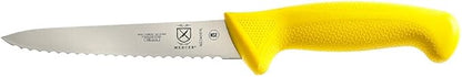 Mercer Culinary Millennia Color Handle Cutlery 6" Utility Knife (Wavy Edge) Yellow