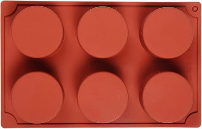 Silicone 11/8/6 Cavity Cylinder Shape Cake Mold For Baking Dessert Ice-Creams Mousse Mould Fondant Decorating Tools (6 Cavity)