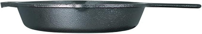 Lodge Cast Iron Skillet with Red Silicone Hot Handle Holder, 10.25-inch