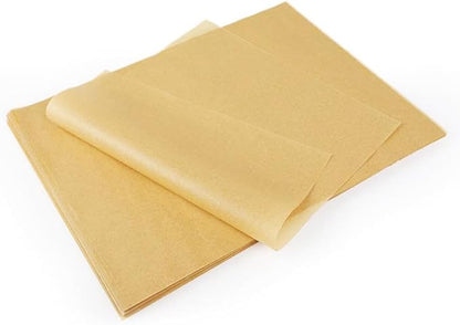 100 Pcs Unbleached Parchment Paper Baking Sheets, 12x16 Inches Non-Stick Precut Baking Parchment, Perfect for Baking Grilling Air Fryer Steaming Bread Cup Cake Cookie