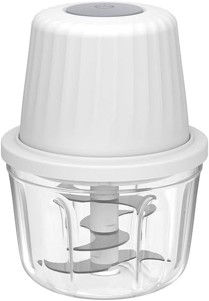 450ML Electric Garlic Chopper, Mini Portable Veggie Choppers, Garlic Grinder Masher Onion Chopper, Blender to Vegetable, Wireless Food Processor for Ginger, Chili, Fruit, Meat, etc