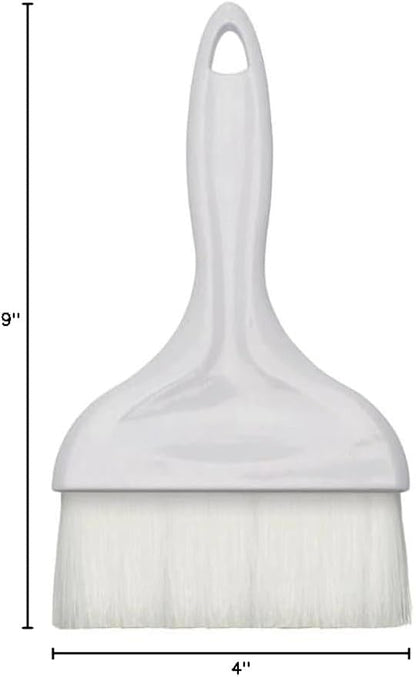Soro Essentials- 4” Flat Nylon Pastry Basting Brush with Plastic Handle- Easy to Clean Pastry Brush Basting Brush Cooking Brush Oil and Sauce Food Brush for Baking Butter Brush Kitchen Utensil