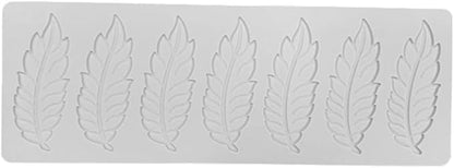3D Hollow Leaf Fondant Lace Mold Multi Leaves Flower Candy Mold Chocolate Sugar Craft Cake Decoration Cupcake Top (I Feather_11.8 * 4.2 * 0.12inch)