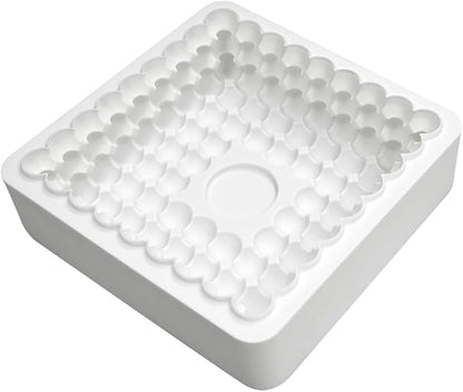 TUKE Square Shaped Silicone Mold Soap Silicone Molds Cake Fondant Baking Molds for Baking Chocolate French Dessert Candy Ice Cube Soap (Square K)